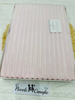 Coperta in pile rosa righe Nazareno Gabrielli NG441 dim 75x100 - Piccole Canaglie - PC29575