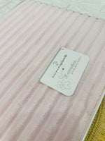 Coperta in pile rosa righe Nazareno Gabrielli NG441 dim 75x100 - Piccole Canaglie - PC29575