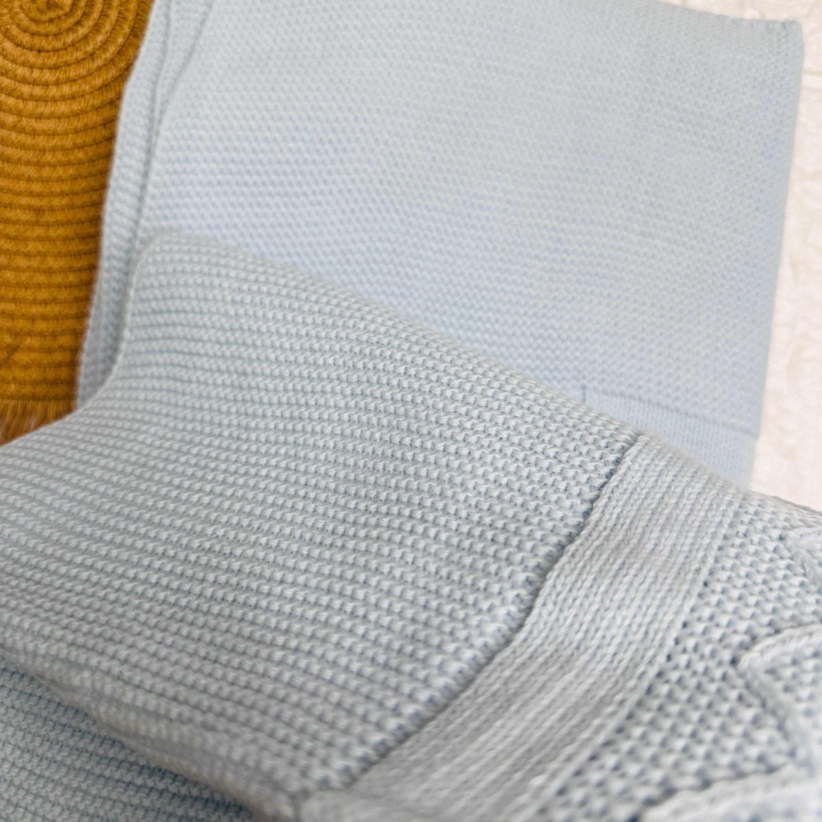 Coperta Misto filo Dim:75x90 Celeste - Piccole Canaglie - PC21881