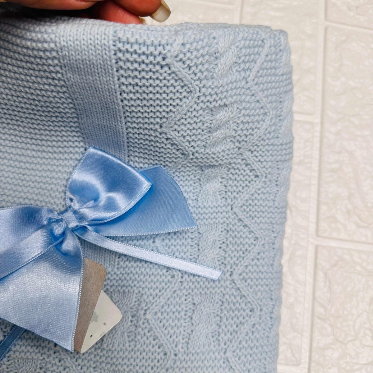 Coperta Misto filo Dim:75x90 Celeste - Piccole Canaglie - PC21881