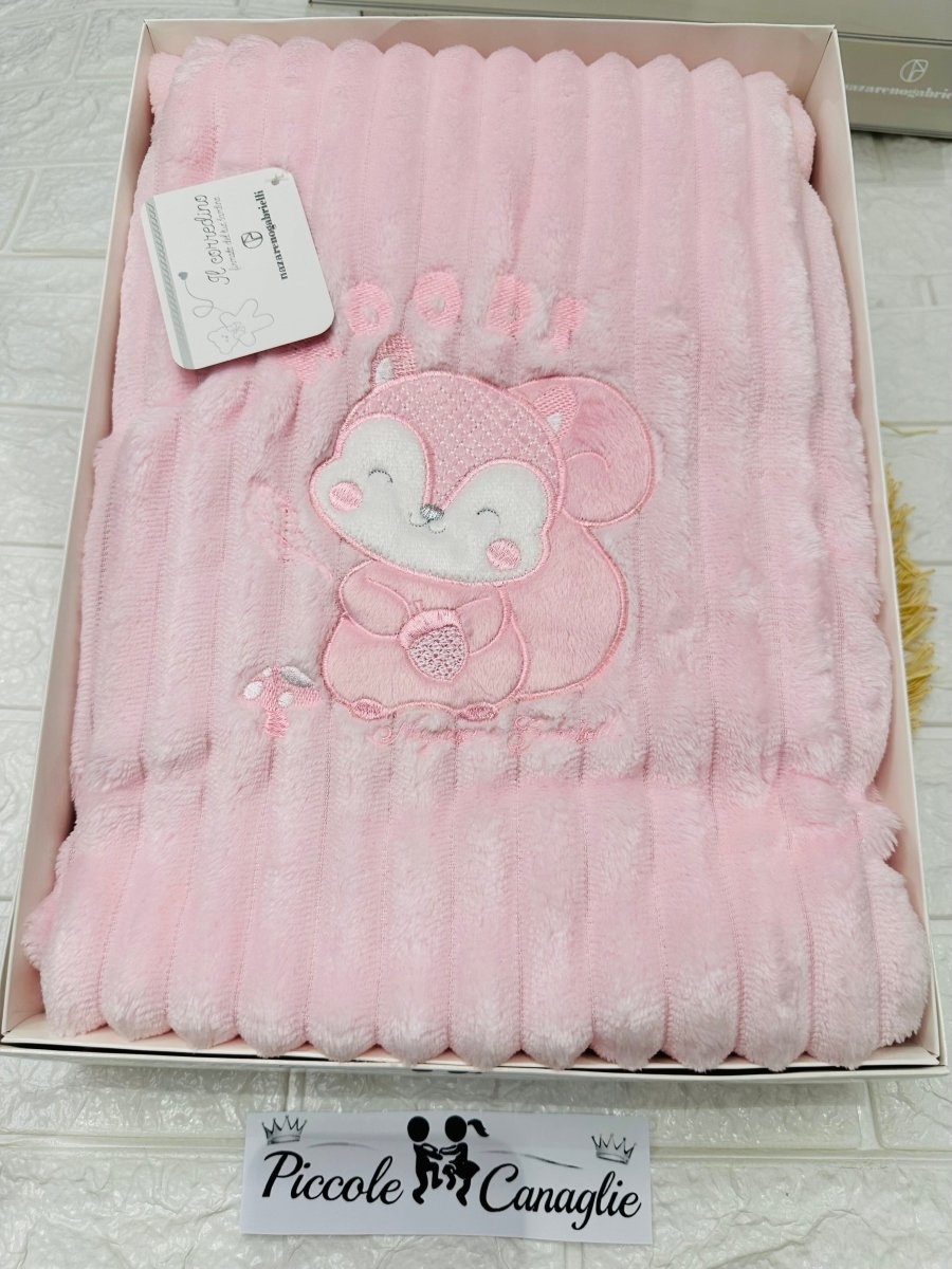 Coperta Nazareno Gabrielli rosa pellicciosa NG4744 dim 75x100 - Piccole Canaglie - PC29580