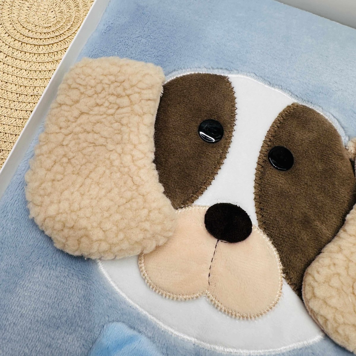 Coperta pile Dim 75x90 cagnolino celeste - Piccole Canaglie - PC21925