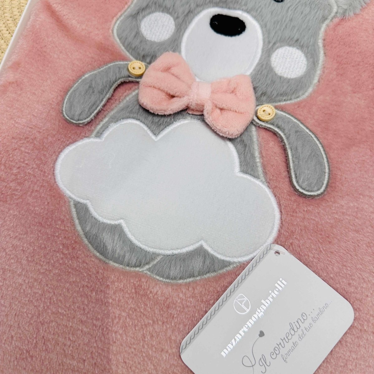 Coperta pile Dim 75x90 cagnolino Rosa - Piccole Canaglie - PC21926