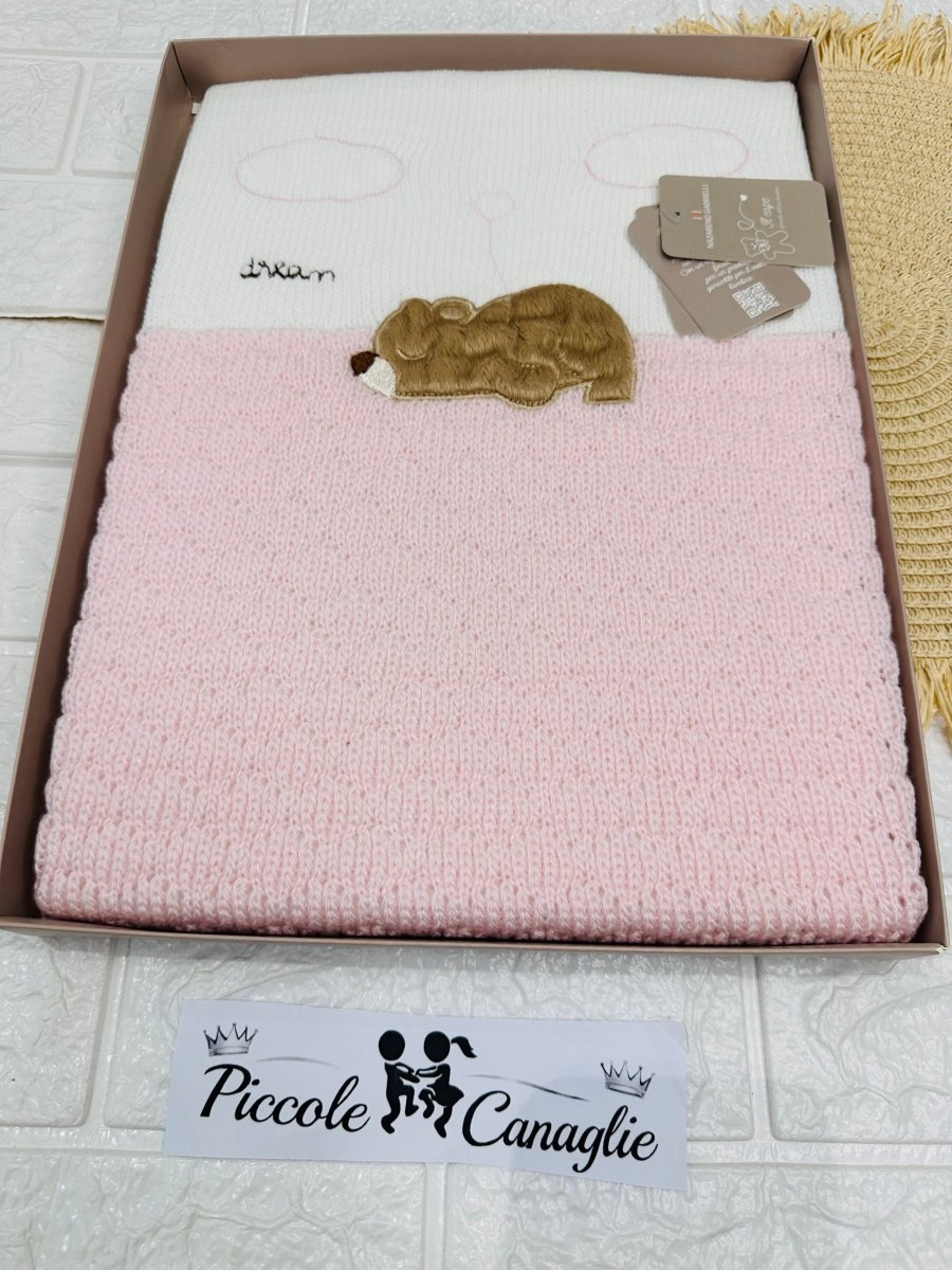 Copertina Scialletto Nazareno Gabrielli Orsetto Dream Dim 75x95 Ng473 Dis 15 Rosa - Piccole Canaglie - PC30023