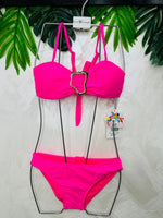Costume Fibia Con Pareo Fucsia - Piccole Canaglie - PC28979