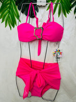 Costume Fibia Con Pareo Fucsia - Piccole Canaglie - PC28979