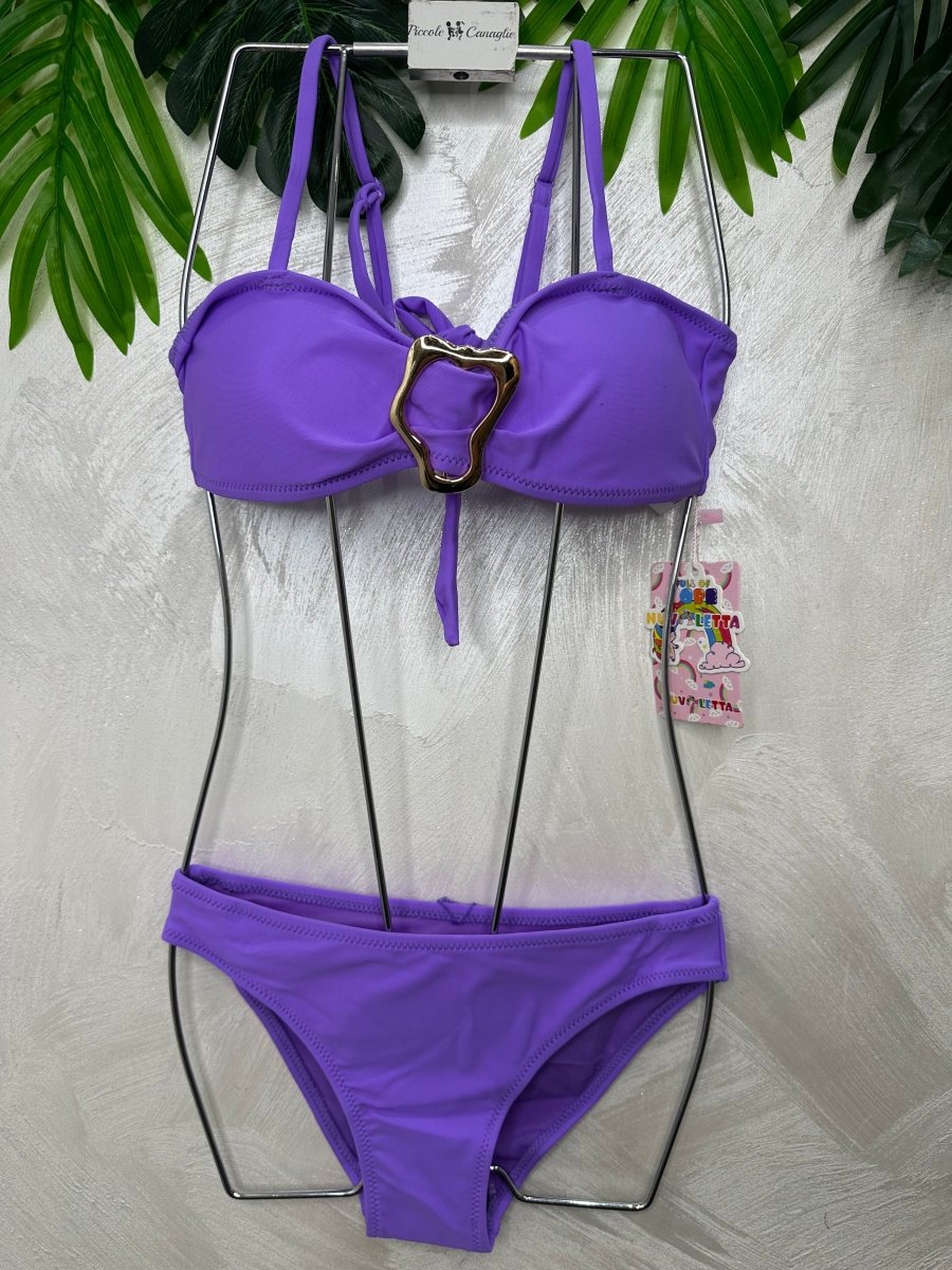 Costume Fibia Con Pareo Glicine - Piccole Canaglie - PC28999