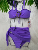 Costume Fibia Con Pareo Glicine - Piccole Canaglie - PC28999
