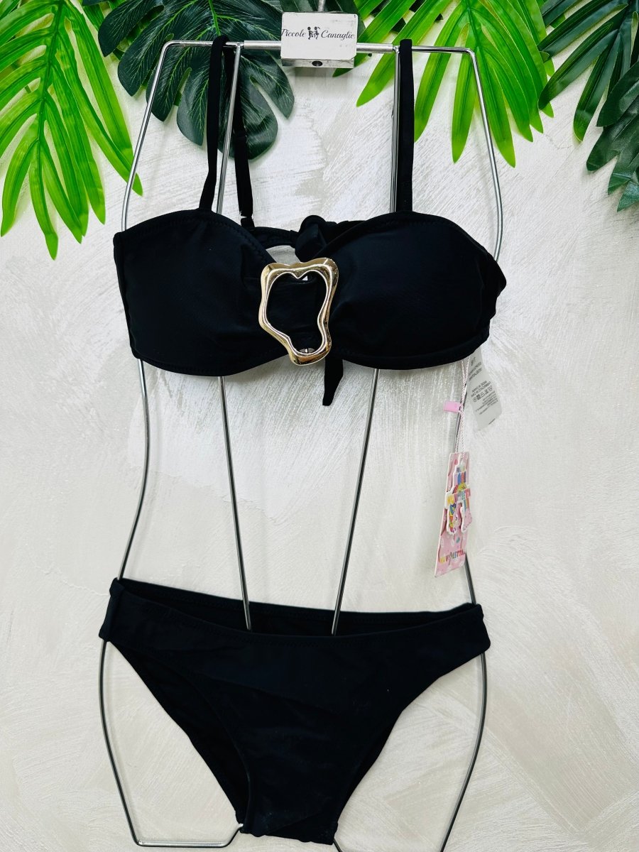 Costume Fibia Con Pareo Nero - Piccole Canaglie - PC28989