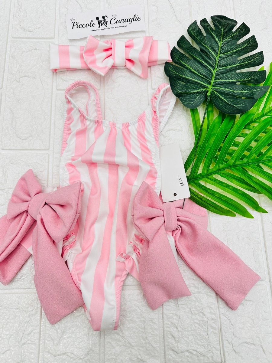 Costume Mare Con Fascia Righe Baby 9611 - Piccole Canaglie - PC29004