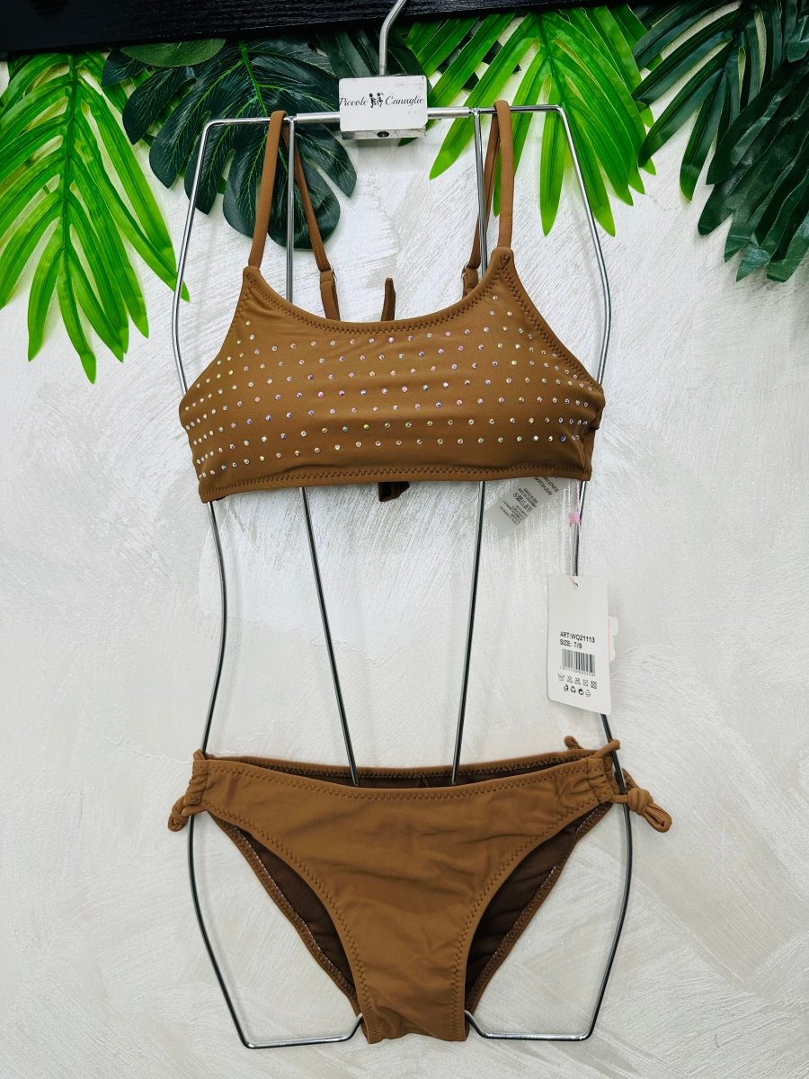 Costume Shine Con Pareo Marrone - Piccole Canaglie - PC28954