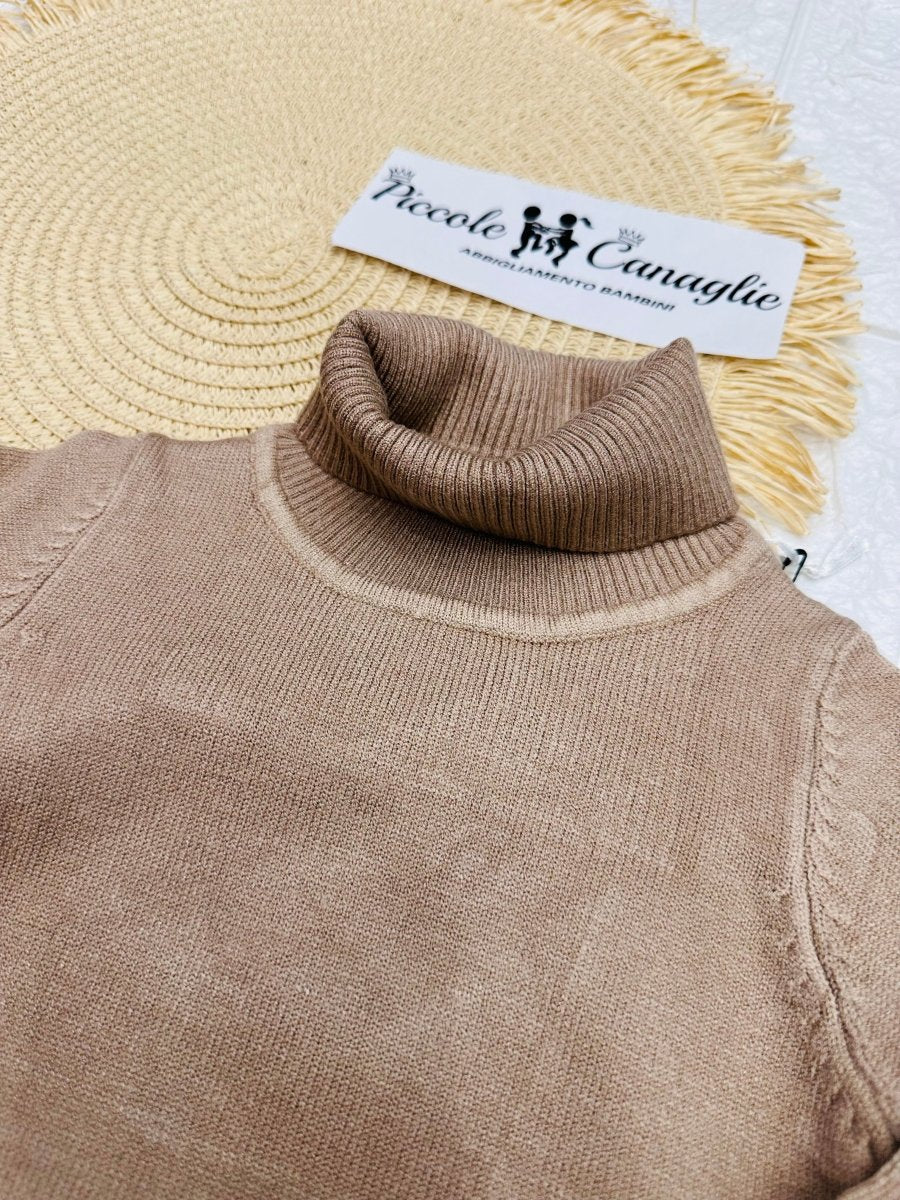 Dolcevita morbido Cammello mesi - Piccole Canaglie - PC23949