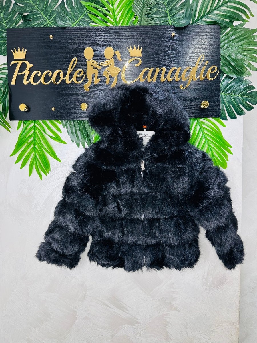 Eco Pelliccia Petite Diva Nera - Piccole Canaglie - PC23612