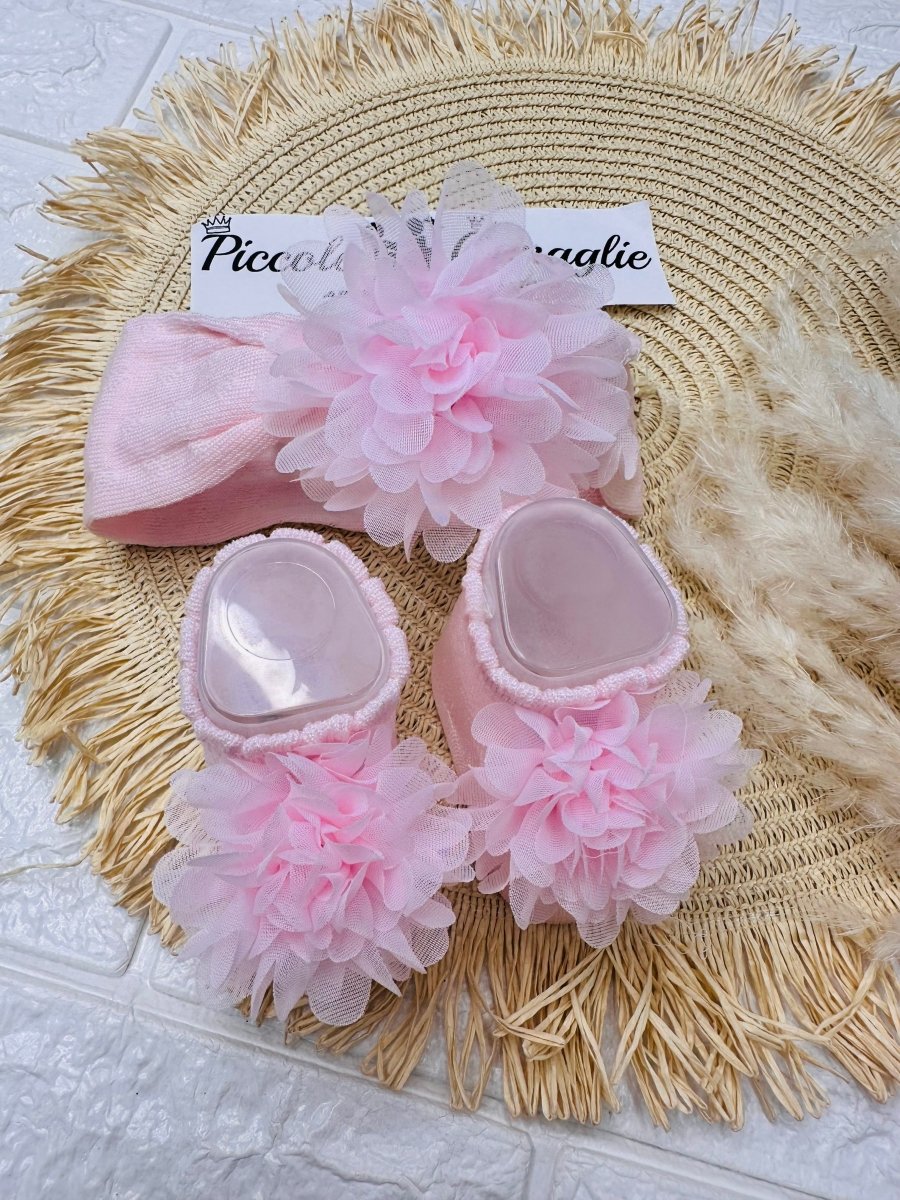 Fascia + Babbucce Ng3173 Rosa - Piccole Canaglie - PC25180