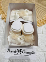 Fascia + babbucce Pon Pon Panna - Piccole Canaglie - PC24858