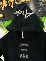 Felpa Adventure Nera Caldo cotone - Piccole Canaglie - PC23729