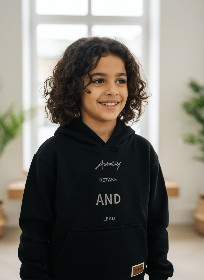 Felpa Adventure Nera Caldo cotone - Piccole Canaglie - PC23729