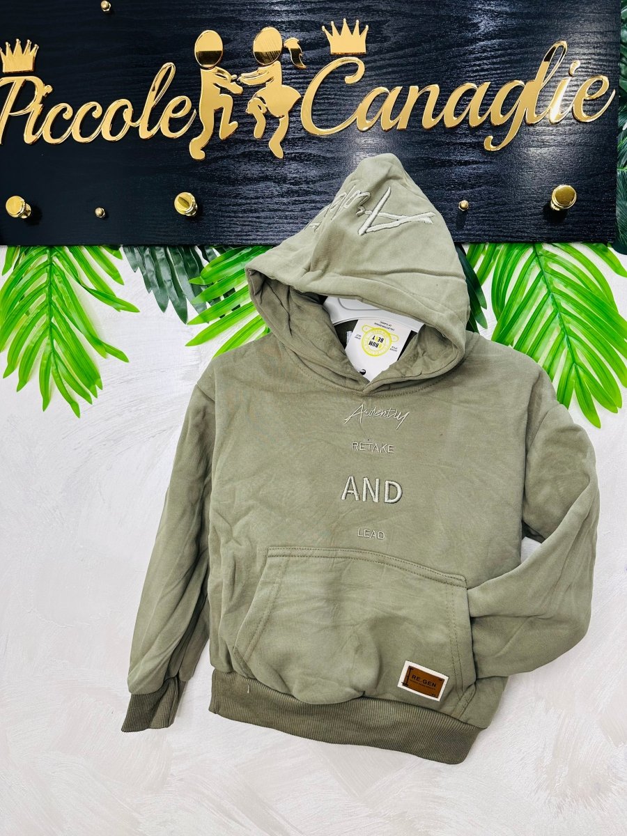 Felpa Adventure Verdone Caldo cotone - Piccole Canaglie - PC23734