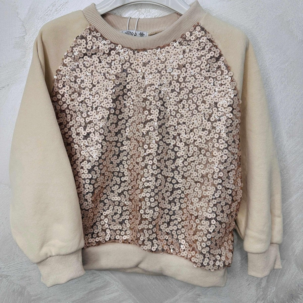 Felpa bimba paiette Begie Felpata - Piccole Canaglie - PC20385