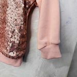 Felpa bimba paiette Rosa - Piccole Canaglie - PC20373