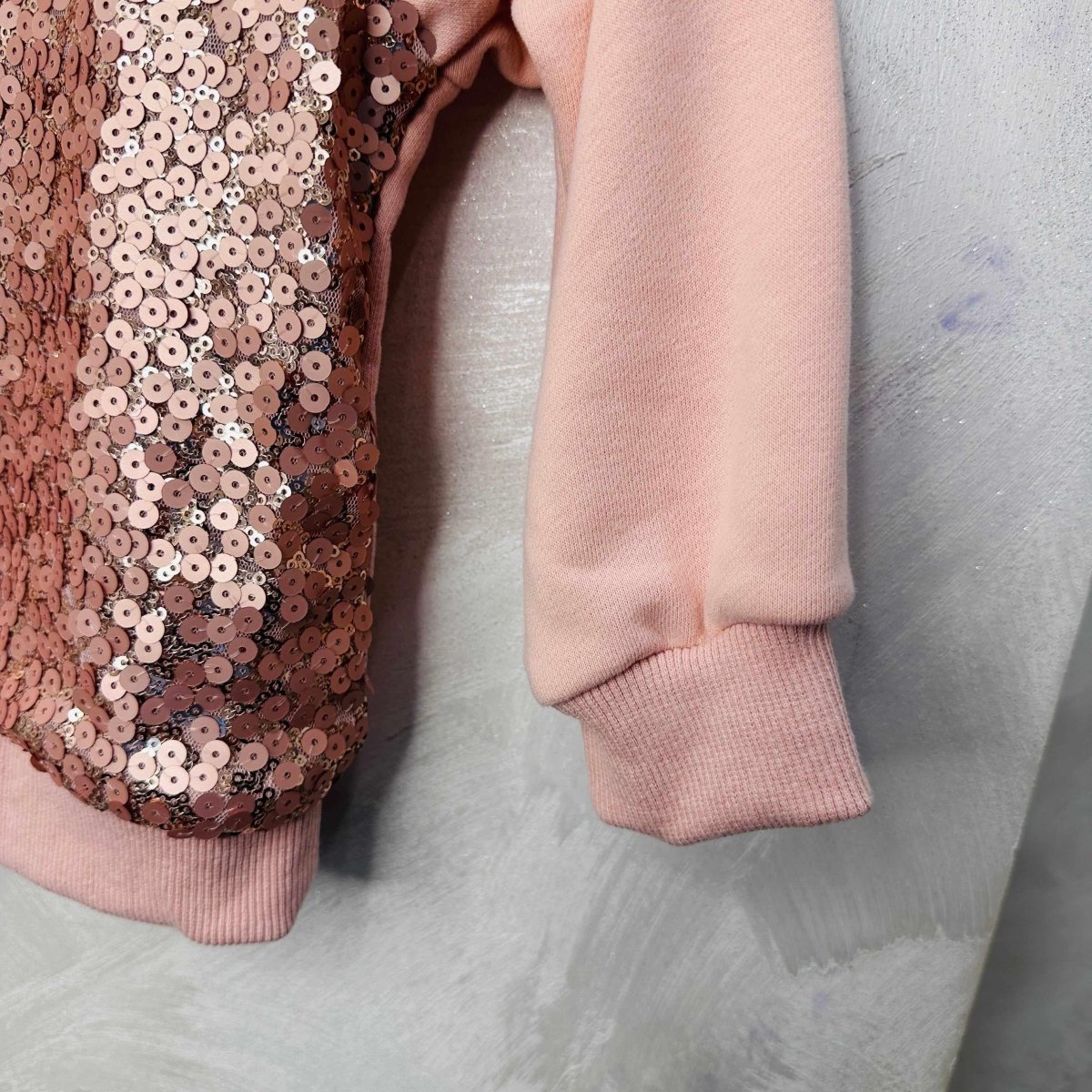 Felpa bimba paiette Rosa - Piccole Canaglie - PC20373