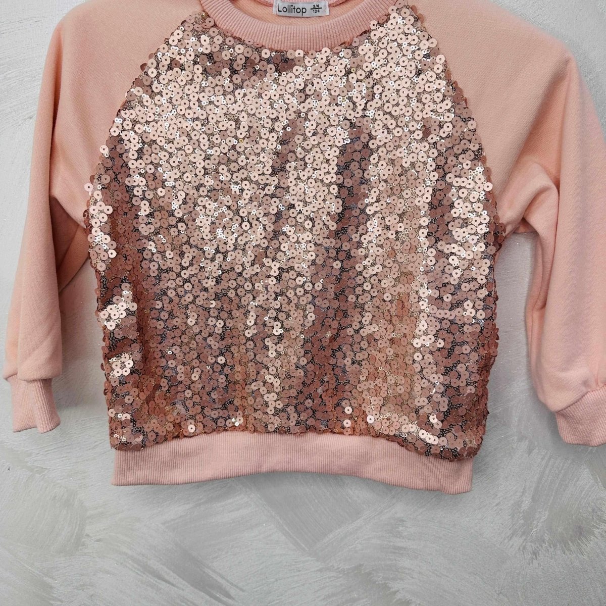 Felpa bimba paiette Rosa - Piccole Canaglie - PC20373