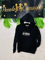 Felpa Los Angeles nera Caldo Cotone - Piccole Canaglie - PC23714