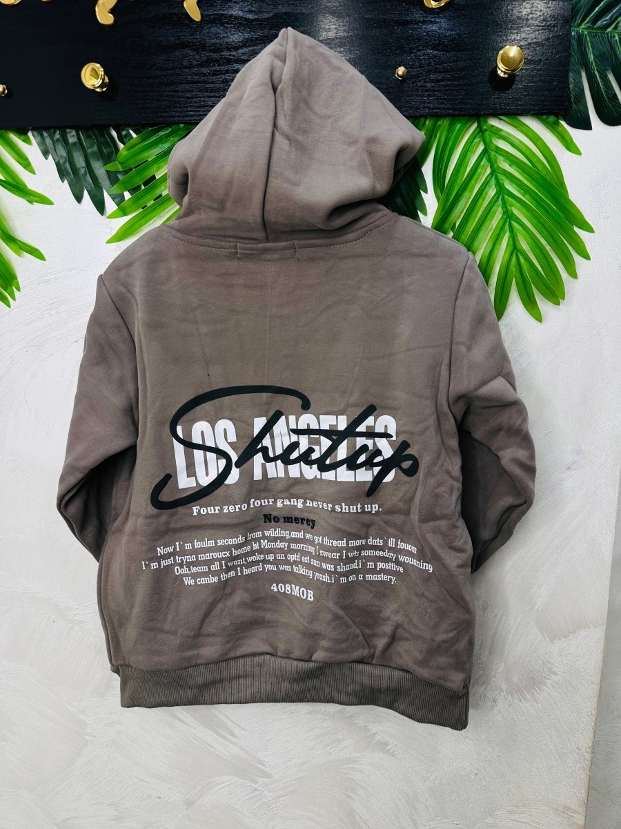 Felpa Los Angeles tortora Caldo Cotone - Piccole Canaglie - PC23719