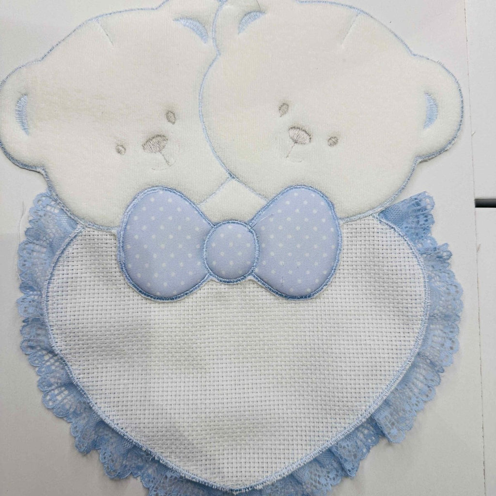 Fiocco nascita Orsi Celeste dim.25x30 - Piccole Canaglie - PC20414