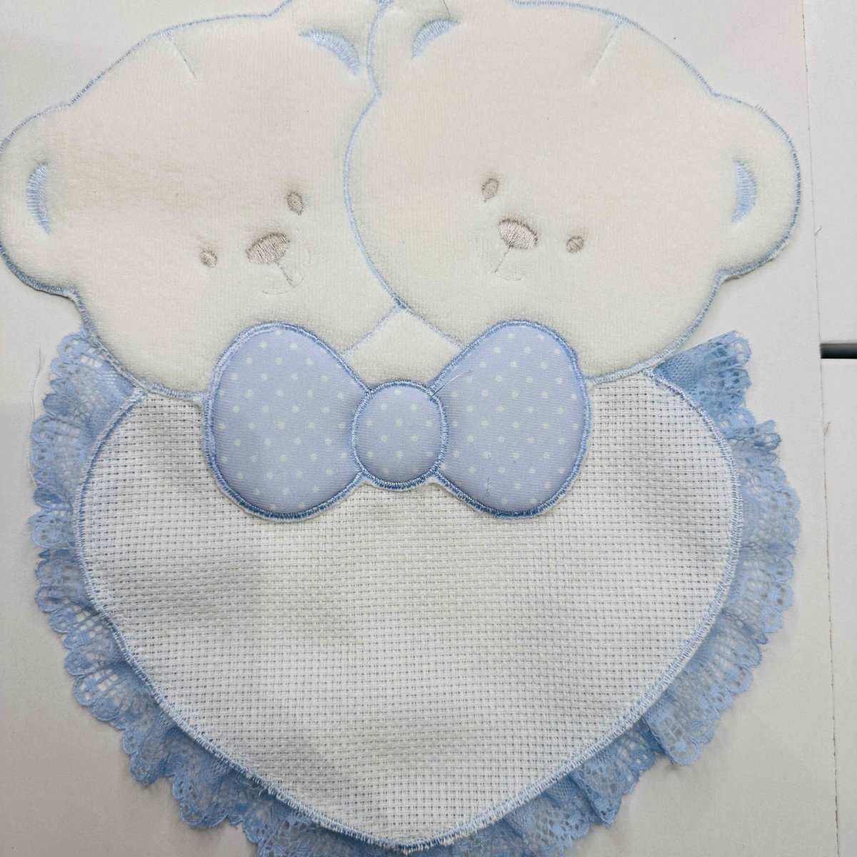 Fiocco nascita Orsi Celeste dim.25x30 - Piccole Canaglie - PC20414