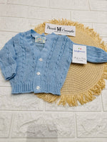 Giacchettina In Cotone Taglia Unica Neoanto (0 - 6mesi) 530 Celeste - Piccole Canaglie - PC28323