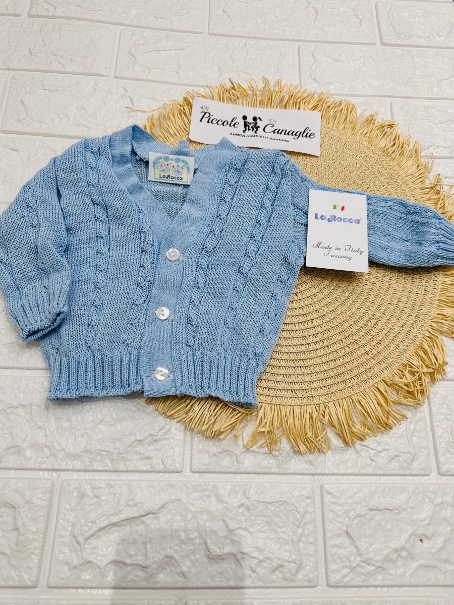 Giacchettina In Cotone Taglia Unica Neoanto (0 - 6mesi) 530 Celeste - Piccole Canaglie - PC28323