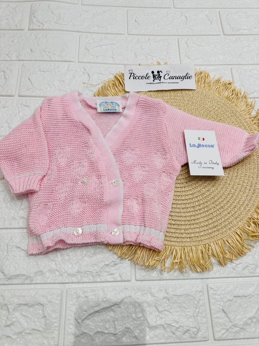 Giacchettina In Cotone Taglia Unica Neoanto (0 - 6mesi) 530 Rosa - Piccole Canaglie - PC28321