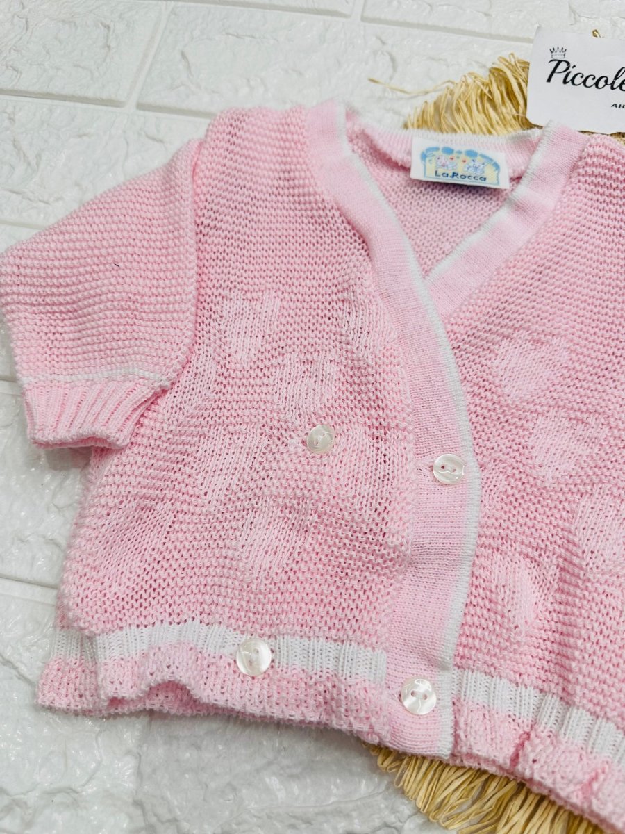Giacchettina In Cotone Taglia Unica Neoanto (0 - 6mesi) 530 Rosa - Piccole Canaglie - PC28321