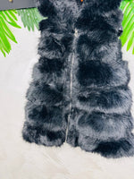 Gilet Eco Pelliccia Black Luxury - Piccole Canaglie - PC23402