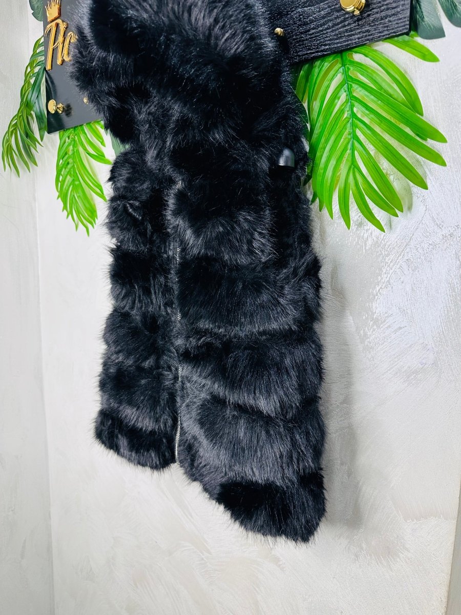 Gilet Eco Pelliccia Black Luxury - Piccole Canaglie - PC23402