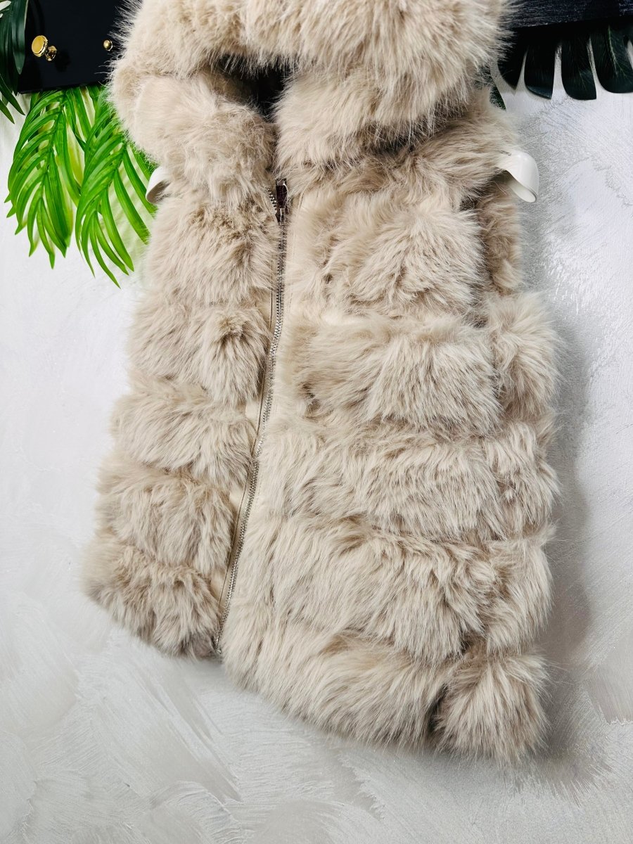 Gilet Eco Pelliccia Cream Luxury - Piccole Canaglie - PC24580