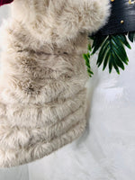 Gilet Eco Pelliccia Cream Luxury - Piccole Canaglie - PC24580