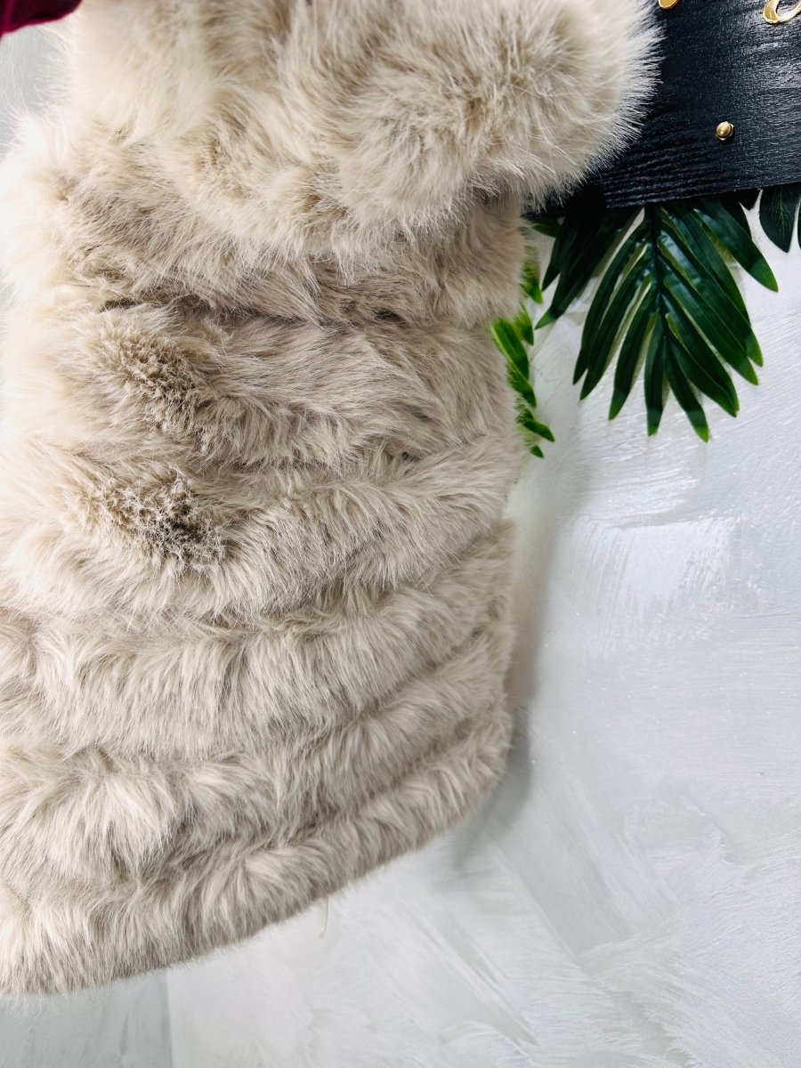Gilet Eco Pelliccia Cream Luxury - Piccole Canaglie - PC24580
