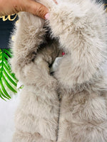 Gilet Eco Pelliccia Cream Luxury - Piccole Canaglie - PC24580