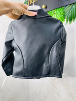 Giubbottino Ecopelle Nero Femminuccia - Piccole Canaglie - PC28512