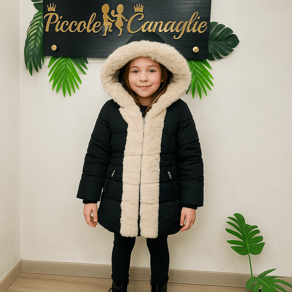 Giubbotto Angel nero - Piccole Canaglie - PC22527