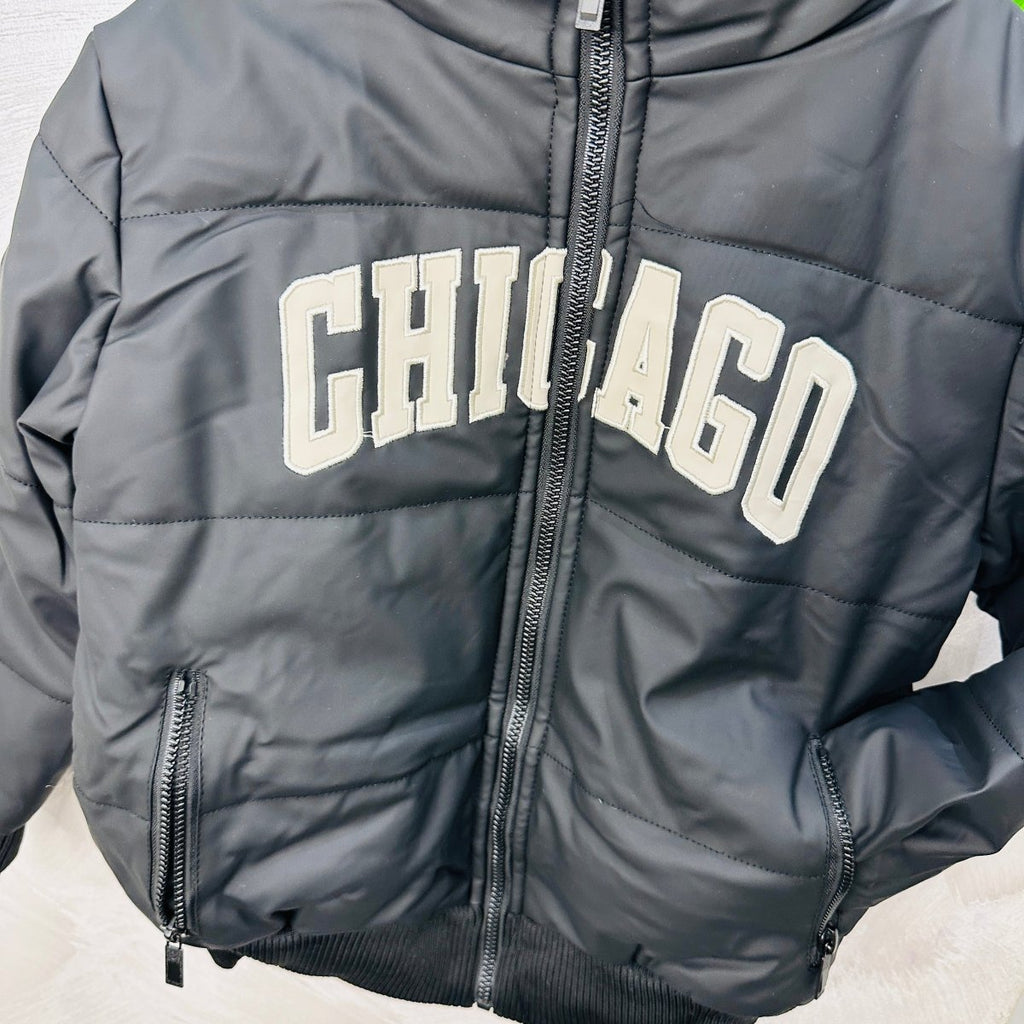 Giubbotto Chicago nero - Piccole Canaglie - PC22992