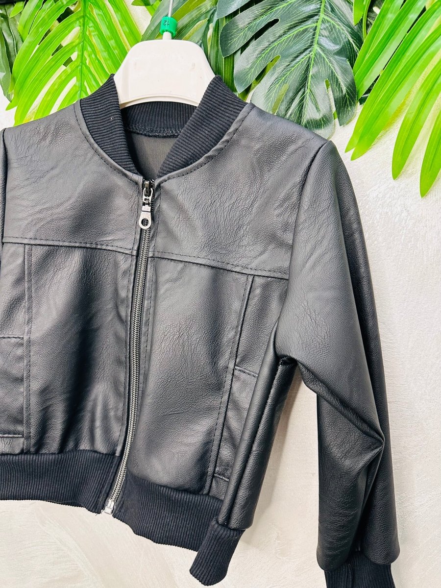 Giubbotto Ecopelle Nero 0360 Baby - Piccole Canaglie - PC25534