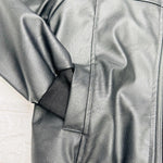 Giubbotto ecopelle Nero - Piccole Canaglie - 