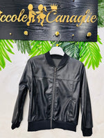 Giubbotto Ecopelle Nero 23020 - Piccole Canaglie - PC25551