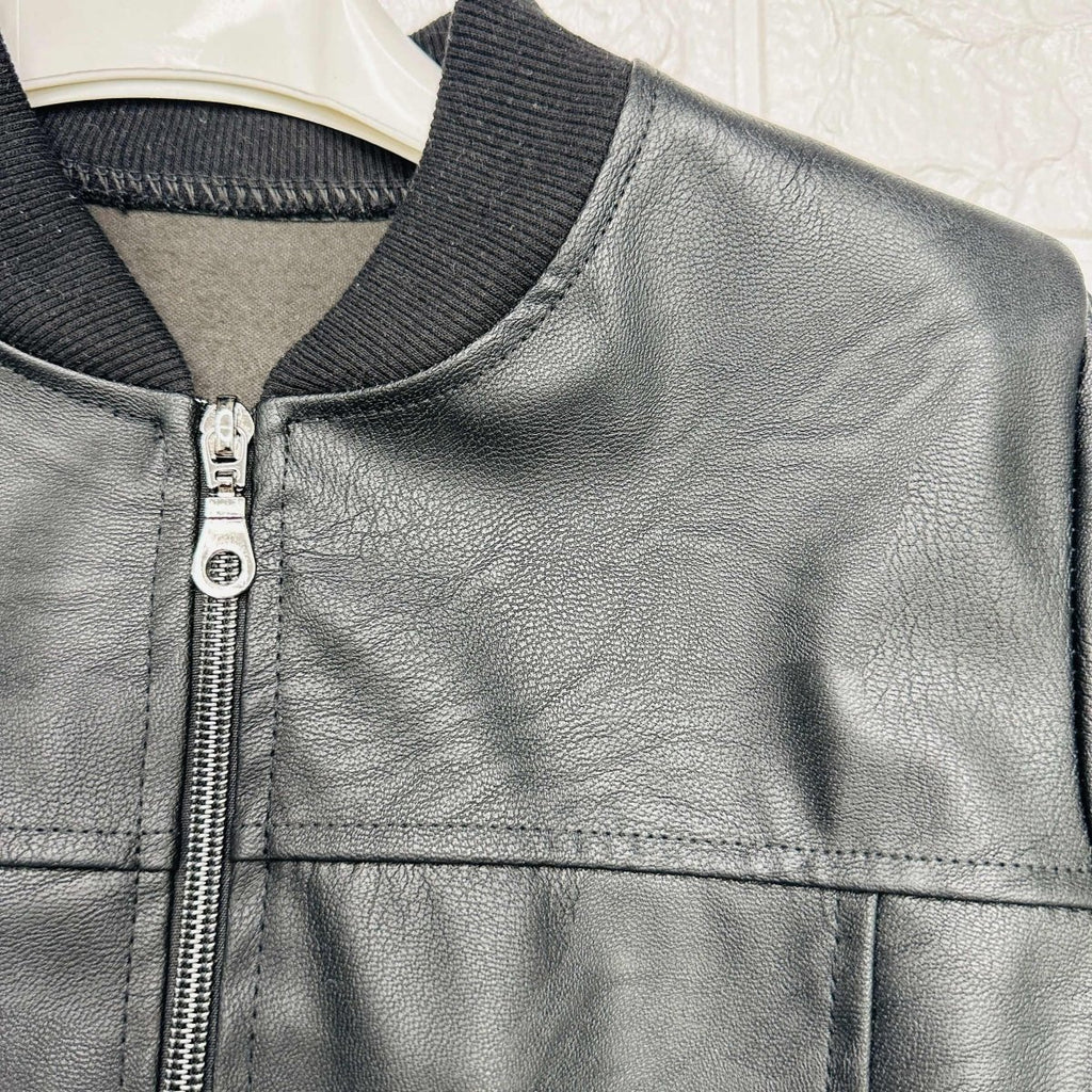 Giubbotto ecopelle Nero - Piccole Canaglie - 