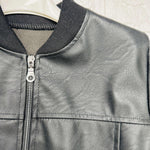 Giubbotto ecopelle Nero - Piccole Canaglie - 