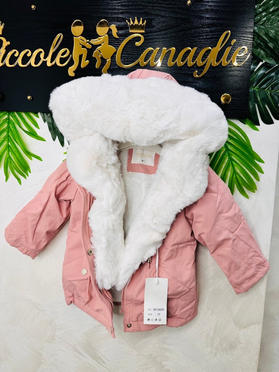 Giubbotto Glamour rosa - Piccole Canaglie - PC24150