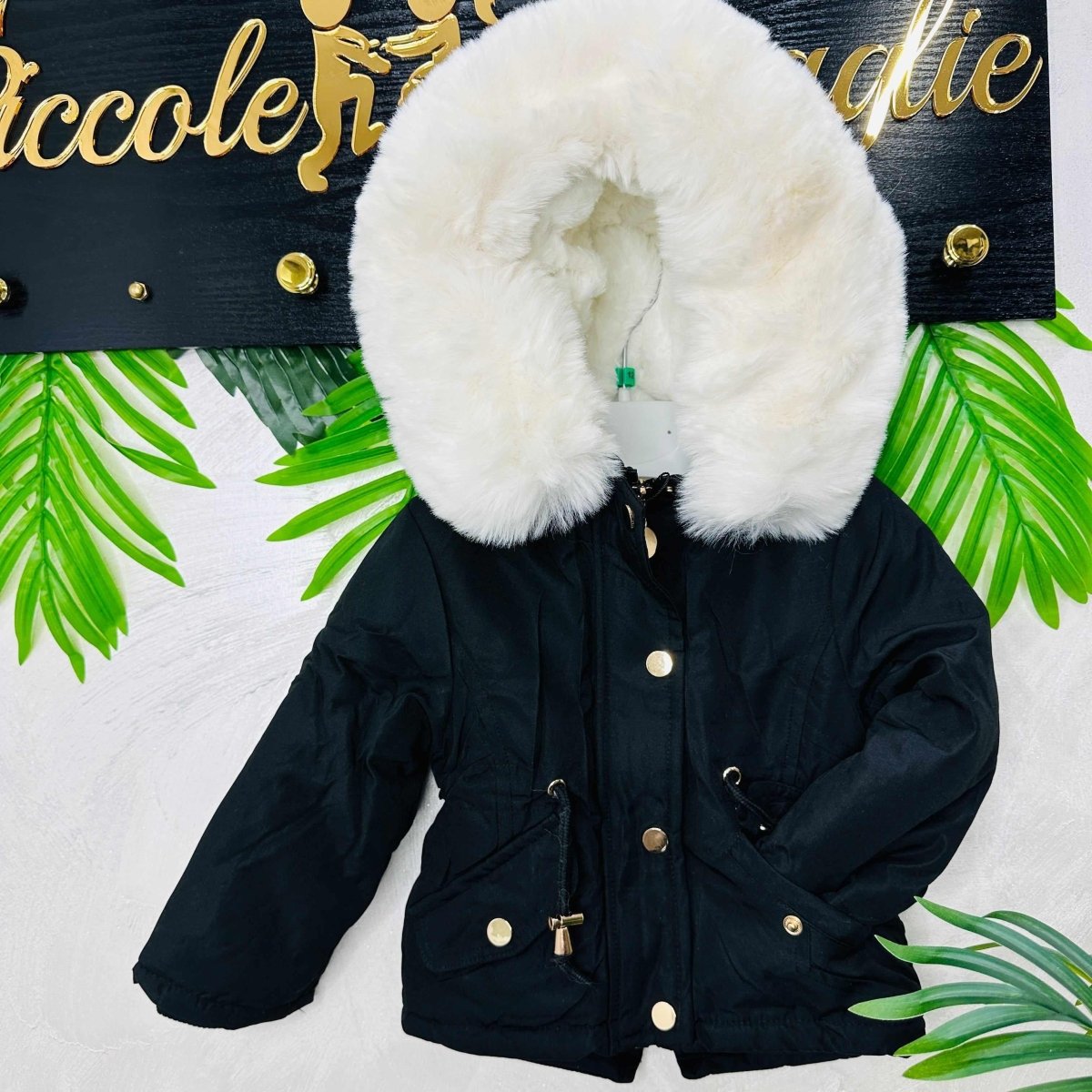 Giubbotto Miss Image Nero - Piccole Canaglie - PC22054